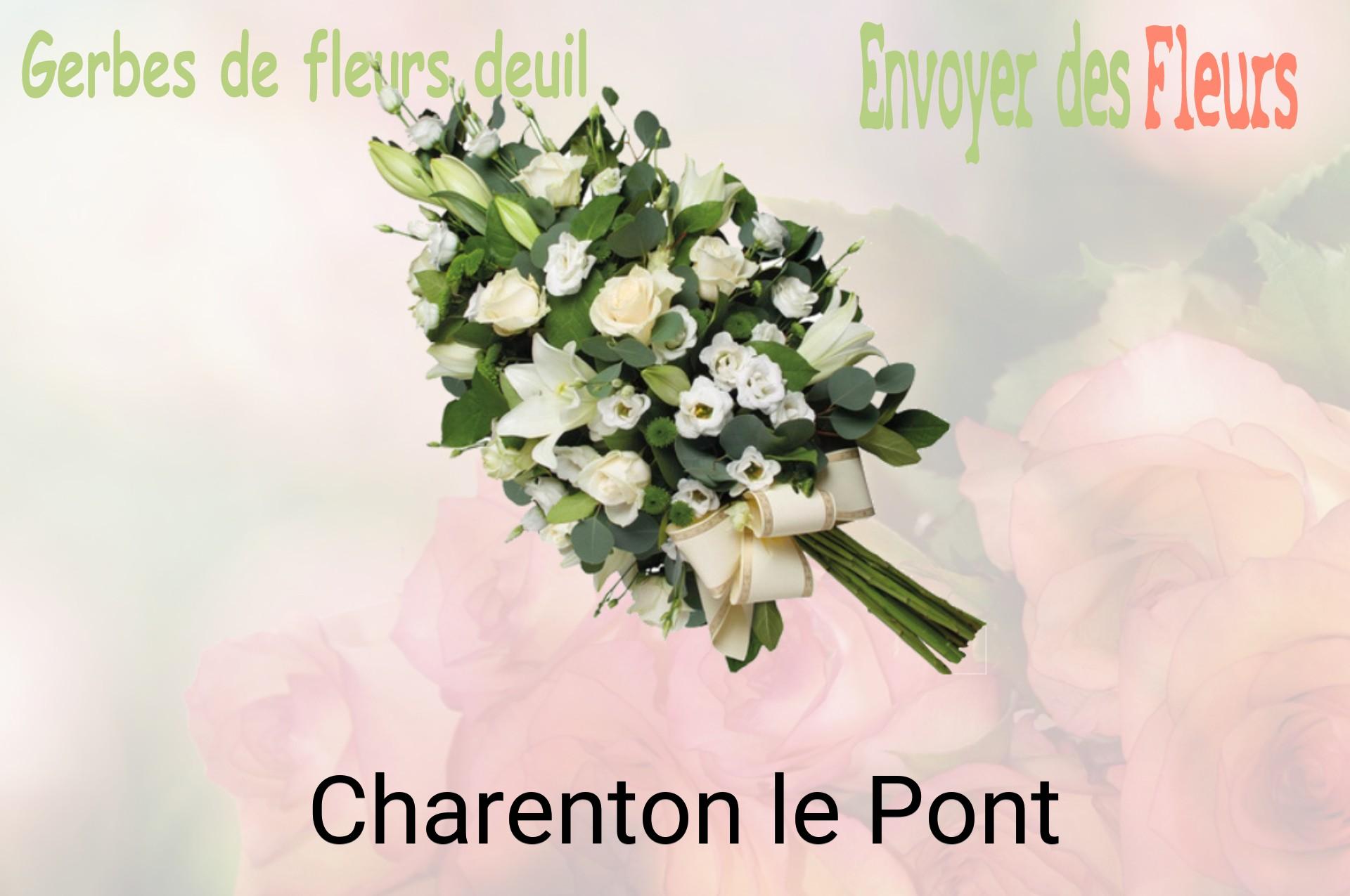 Gerbe de fleurs de deuil livrée à Charenton-le-Pont